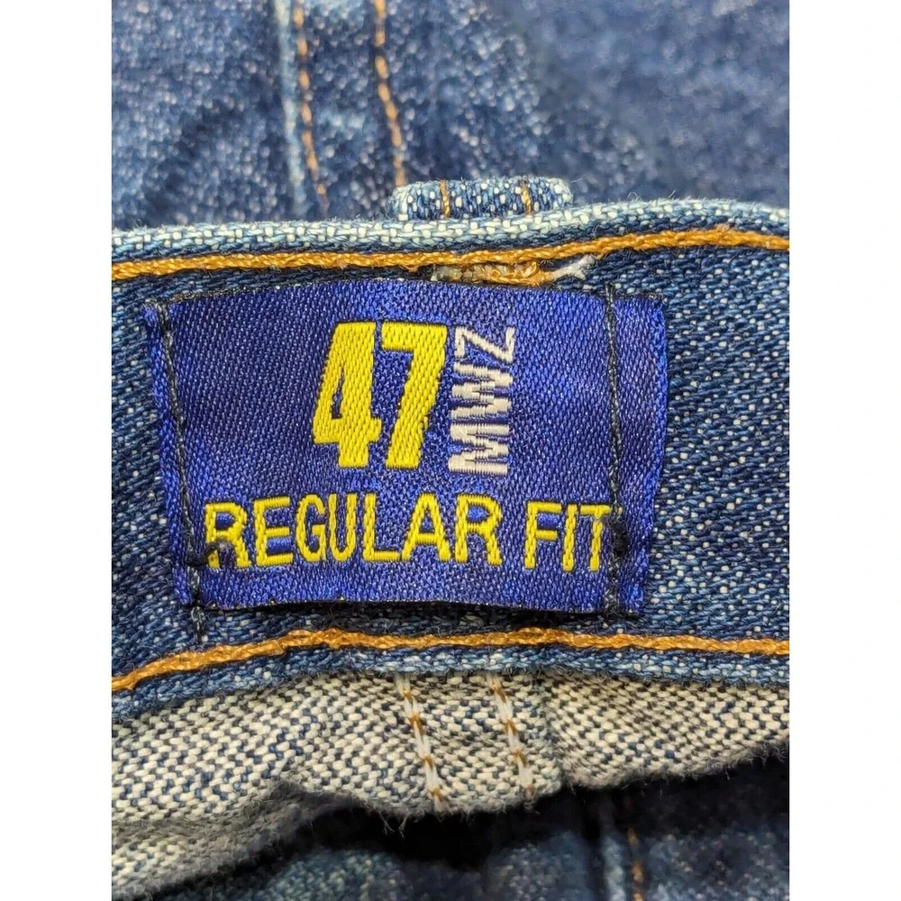 Wrangler Denim Blue Jeans Adult Size 35x32  Regular Fit Cowboy 47MWZ Mens Cotton